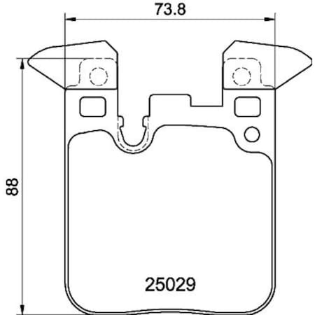 Pagid Brakes Bmw 228I 15-14/328D Xdrive 14/328I 15-12 Brake Pad Set-D, 355021341 355021341
